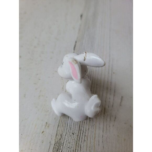White rabbit AS IS bunny pet accessory toy figure - Picture 5 of 6